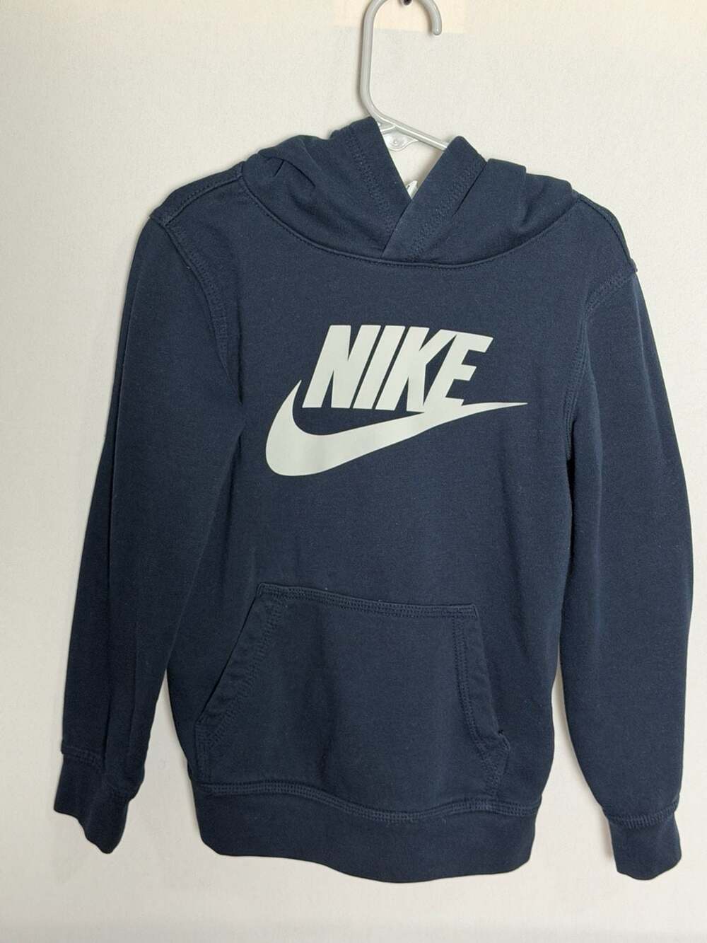 Nike Hoodie Size 5-6YRS Blue Graphic Pullover